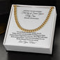 First Day of Senior Year Gift Necklace for My Son-Cuban Link Chain