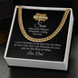 HAPPY BIRTHDAY SON-CUBAN LINK CHAIN