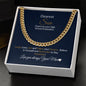 Dearest Son-Cheers To Your Graduation-Cuban Link Chain