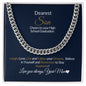 Dearest Son-Cheers To Your Graduation-Cuban Link Chain