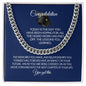 Congratulation- To Your Graduation-Cuban Link Chain
