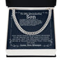 To My Wonderful Son | So Many Reasons To | Cuban Link Chain