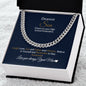 Dearest Son-Cheers To Your Graduation-Cuban Link Chain