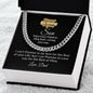 HAPPY BIRTHDAY SON-CUBAN LINK CHAIN