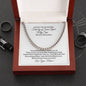 First Day of Senior Year Gift Necklace for My Son-Cuban Link Chain