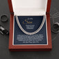 To My Son CHEERS TO YOUR GRADUATION-Proud -Cuban Link Chain
