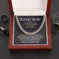 To My Son |I Am the Storm| Cuban Link Chain Necklace