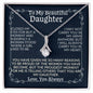 To My Beautiful Daughter | I Closed My Eyes |Alluring Beauty Necklace