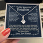 To My Beautiful Daughter | I Closed My Eyes |Alluring Beauty Necklace