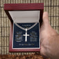 To My Bonus Son -Laugh Love Live-Dream Believe -Cuban Chain Link Cross