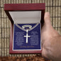 Congratulations Son-Cuban Chain with Artisan Cross Necklace. (Personalizing-the Back) ❤