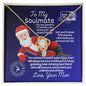 To My Soulmate-I Am Not Perfect Like Santa-Love Knot Necklace😍