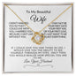 To My Beautiful Wife| But I Just Want To |Love Knot Necklace