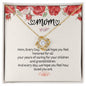 Mom, We Love You- Hope You Feel Love- Love Knot Necklace