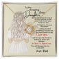 To My Amazing Bonus Daughter| With My Last |Love Knot Necklace