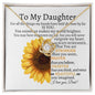 To My Daughter| My World is Brighter| Love Knot Necklace💕