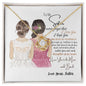 To My Sister| Never Forget|Love Knot Necklace
