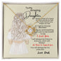 To My Amazing Daughter| It's Hard |Love Knot Necklace