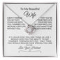 To My Beautiful Wife| But I Just Want To |Love Knot Necklace