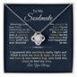 To My Soulmate |But I Just Want To Be | Love Knot Necklace