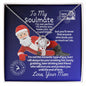 To My Soulmate-I Am Not Perfect Like Santa-Love Knot Necklace😍