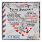 To My Soulmate I May Never Find Words- Love Knot Necklace
