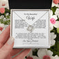 To My Beautiful Wife| But I Just Want To |Love Knot Necklace