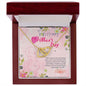 To A Happy Mother's Day, The Sweetest Mom - Interlocking Hearts Necklace