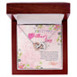 To A Happy Mother's Day, The Sweetest Mom - Interlocking Hearts Necklace