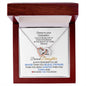 Dearest Daughter-Cheers To Your Graduation-Interlocking Hearts Necklace