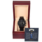 Congratulations Son-Black Chronograph Watch