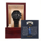 Congratulations Son-Black Chronograph Watch