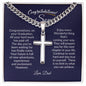 Congratulations Son-Faith-Cuban Chain with Artisan Cross Necklace❤️