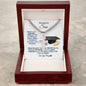 To My Wonderful--Son-Future is Bright- Cuban Link Chain Cross