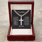 Congratulation-Cuban Chain with Artisan Cross Necklace❤️