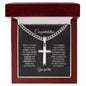 Congratulation-Cuban Chain with Artisan Cross Necklace❤️
