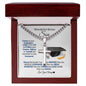 To My Wonderful-Bonus-Son-Future is Bright- Cuban Link Chain Cross