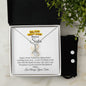 HAPPY BITYHDAY-My Bonus Sister-Alluring Beauty Necklace and Cubic Zirconia Earring Set