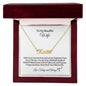 To My Beautiful Wife-I Love U-Personalized Name Necklace
