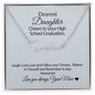 DEAREST DAUGHTER-Cheers to your Graduation-Signature Style Name Necklace!