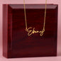 DEAREST DAUGHTER-Cheers to your Graduation-Signature Style Name Necklace!