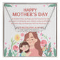 Happy Mother's Day- You're Unique-Heart Name Necklace