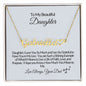 To My Beautiful Daughter-U are Loved-Personalize Heart Name Necklace