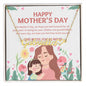 Happy Mother's Day- You're Unique-Heart Name Necklace