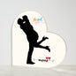 She Say Yes -Mama- Printed Heart Shaped Acrylic Plaque