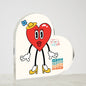Mom, I Love You-Mama- Printed Heart Shaped Acrylic Plaque❤️