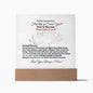To My Dearest Son-How to Become Financially Free & Increased Income -Square Acrylic Plaque!