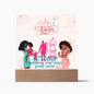 # 1. MOM -Thank For Your Embrace-Square Acrylic Plaque! π