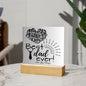 Happy Father's Day-Square Acrylic Plaque