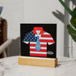 BEST DAD SHIRT-Square Acrylic Plaque! ❤️